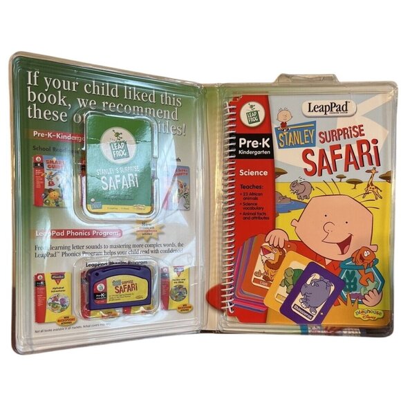 LeapFrog Stanleys Surprise Safari Pre-K Educational Set W/ Book Cartridge & Card - Picture 2 of 10